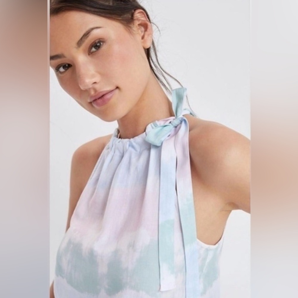 Anthropologie Cloth & Stone Halter Tie Up Blouse